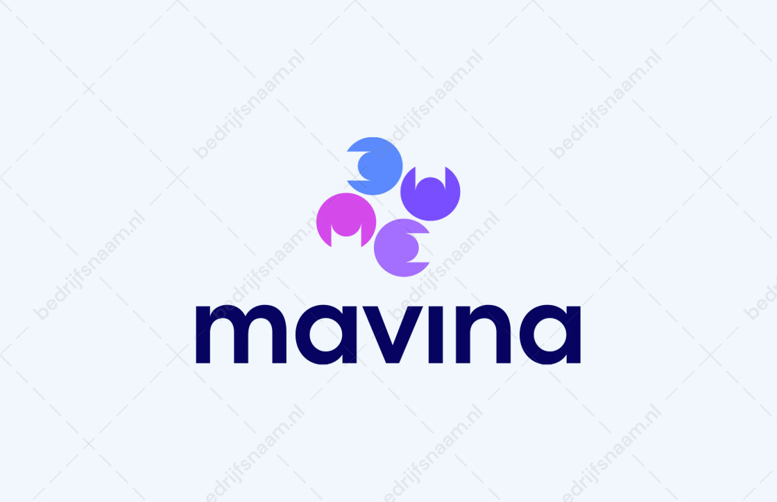 mavina logo en bedrijfsnaam goedkoop kopen